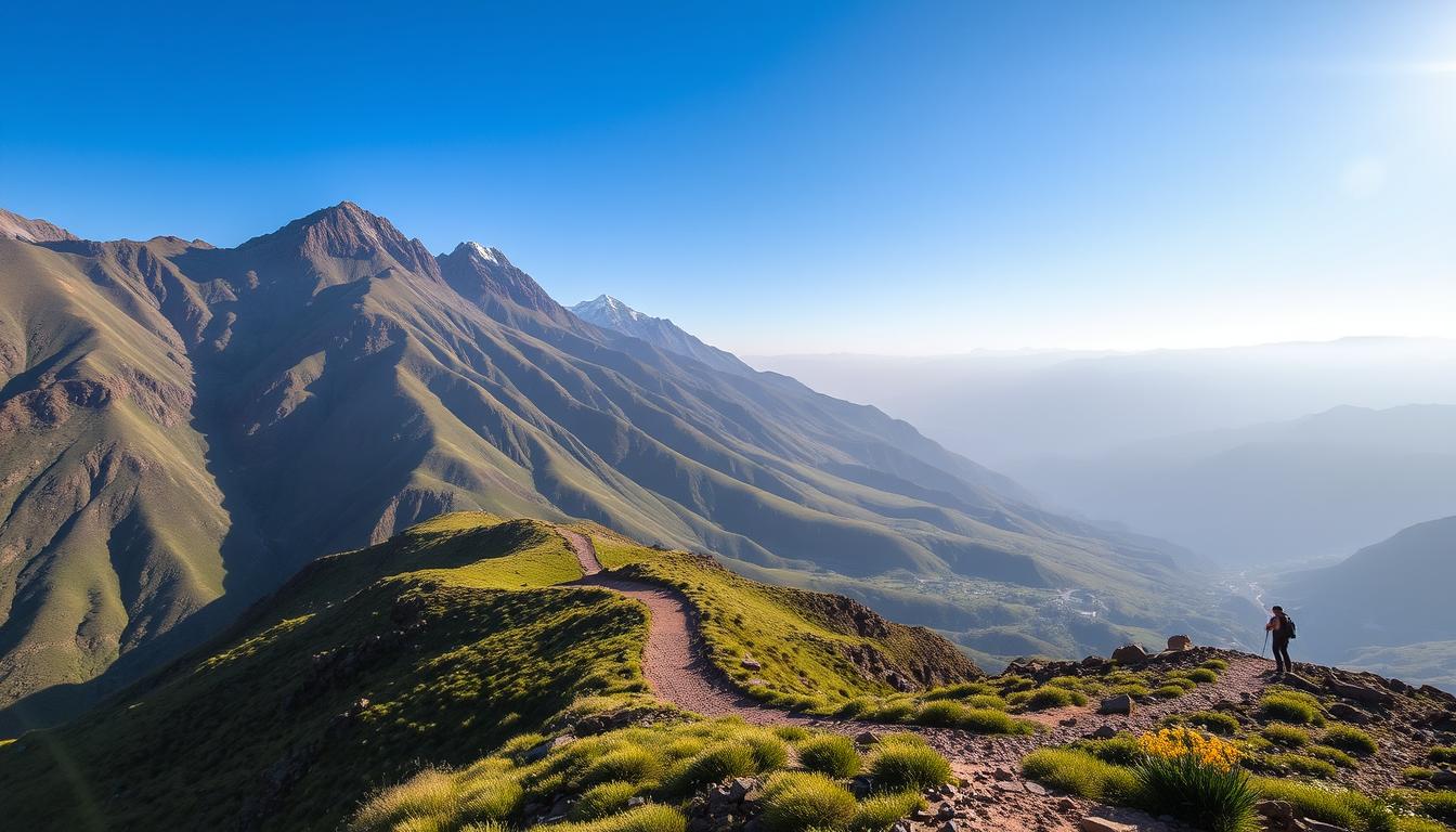 Mountain trekking in Atlas Range
