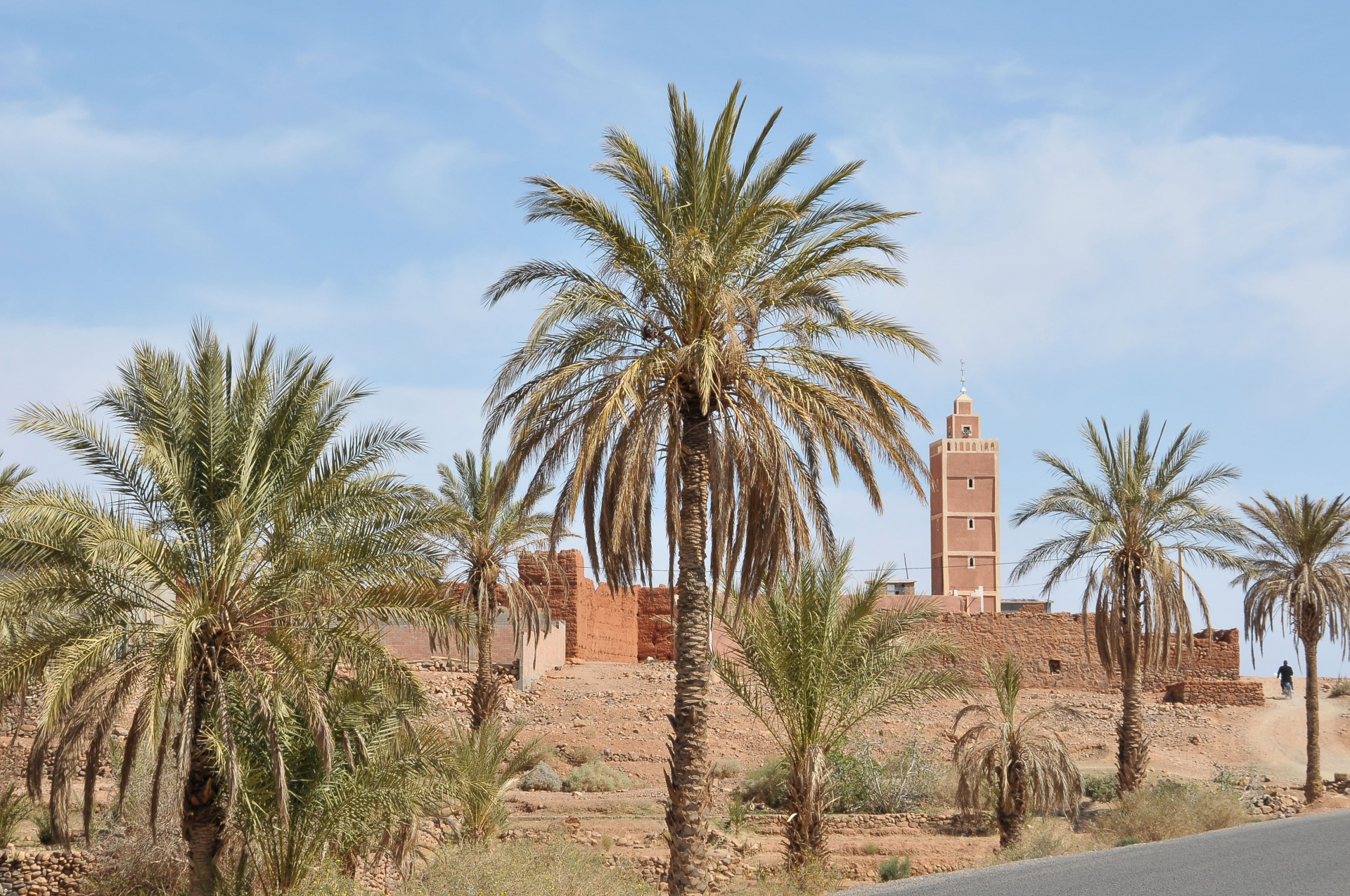 Vista de Erfoud en Marruecos