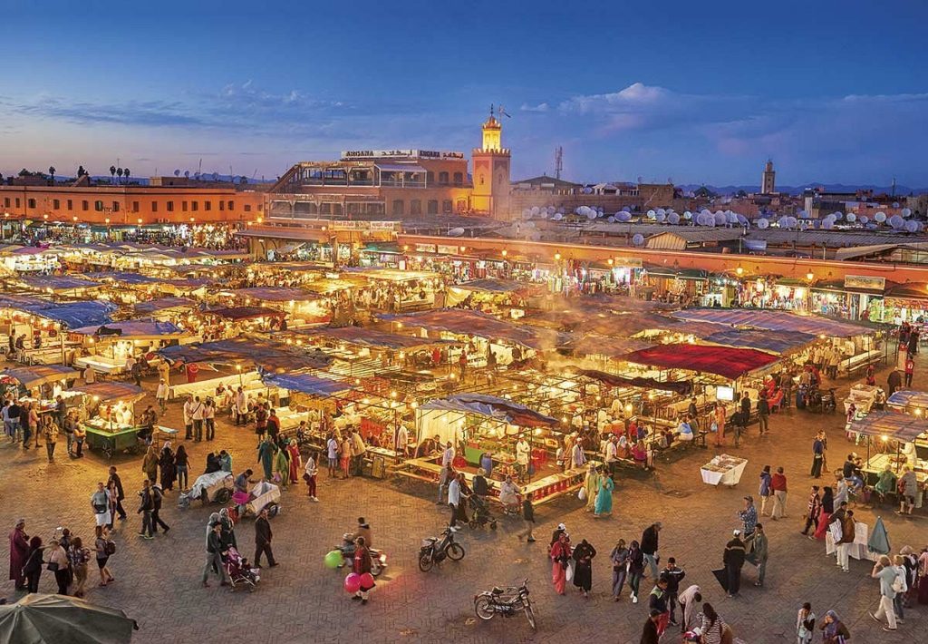 Plaza Jemaa el-Fna en Marrakech
