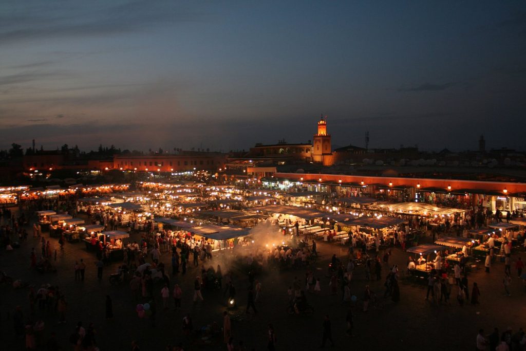 Vista panorámica de Marrakech